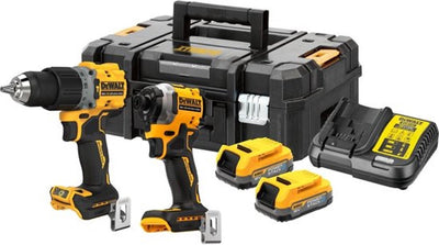 Dewalt dck2050e2t-qw - 18v xr gr3 brushless combiset | dcd805 en dcf850 | 2x 1.7ah powerstack accu | in tstak - dck2050e2t-qw