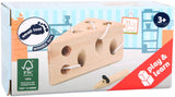 Small foot - kaas en muis houten rijgspel - afbeelding 1