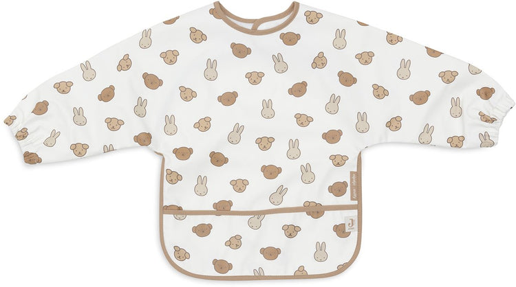 Jollein slabbetjes waterproof met mouw - 1 stuk - 75 cm - miffy and friends