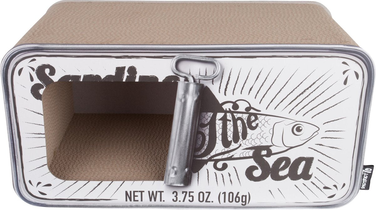 District 70 sardine - design krabmeubel van gerecycled karton - 60 x 30 x 30 cm - wit