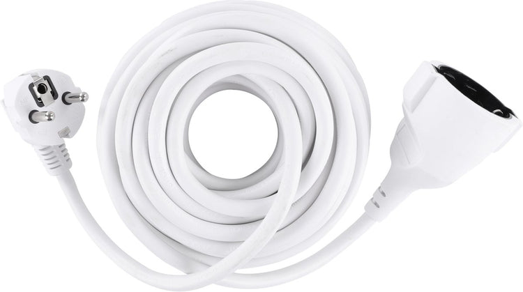 Q-link verlengsnoer - randaarde - h05vv-f - 3 x 1.5 mmâ² - wit - 10 m