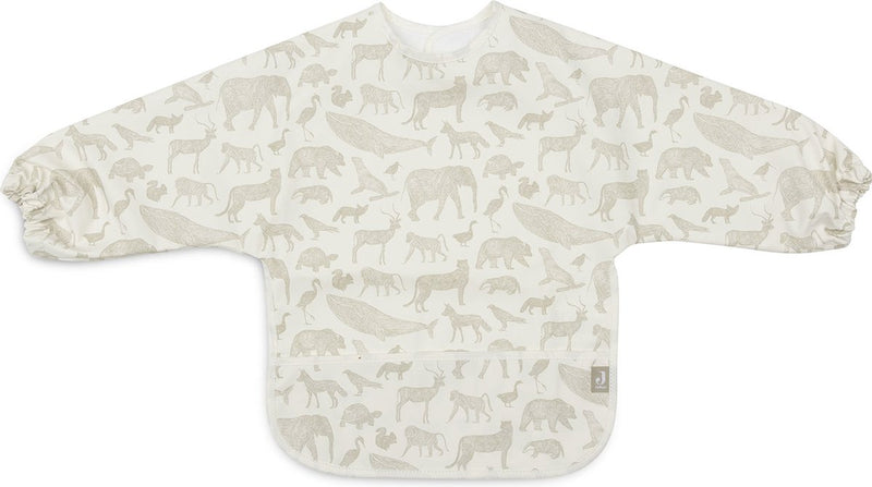 Jollein slab waterproof met mouw animals olive green