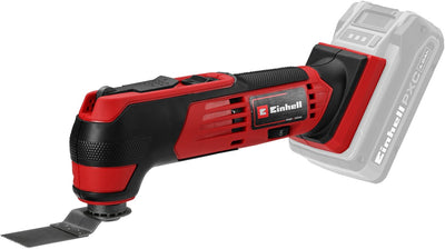 Einhell accu multitool te-mg 18 1 li solo - power x-change - 18 v li-ion - incl. 9x schuurpapier en 3 verschillende zaagbladen - excl. accu en lader