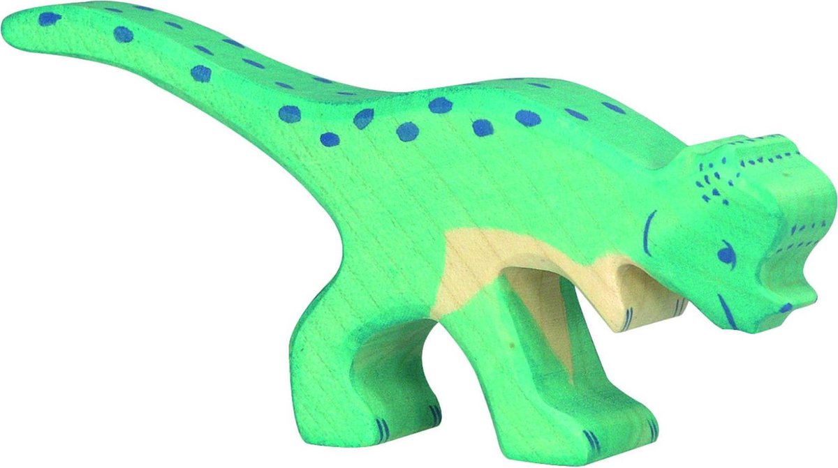 Holztiger dinos - pachycephalosaurus - 15x2x8cm - houten figuur - handgemaakt
