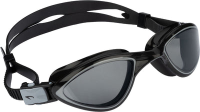 Avento zwembril flex - curved wide view - zwart - verstelbaar - anti-condens uv-bescherming