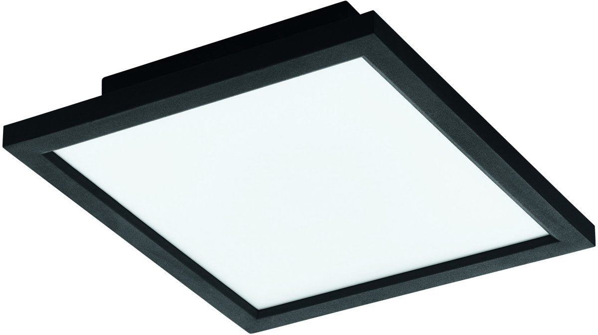Eglo connect.z salobrena-z smart plafondlamp - 30 cm - zwart wit - instelbaar wit licht - dimbaar - zigbee