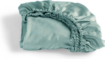 Cinderella - sundays - hoeslaken - tot 25 cm matrashoogte - satijn - 200x210 cm - mineraal groen
