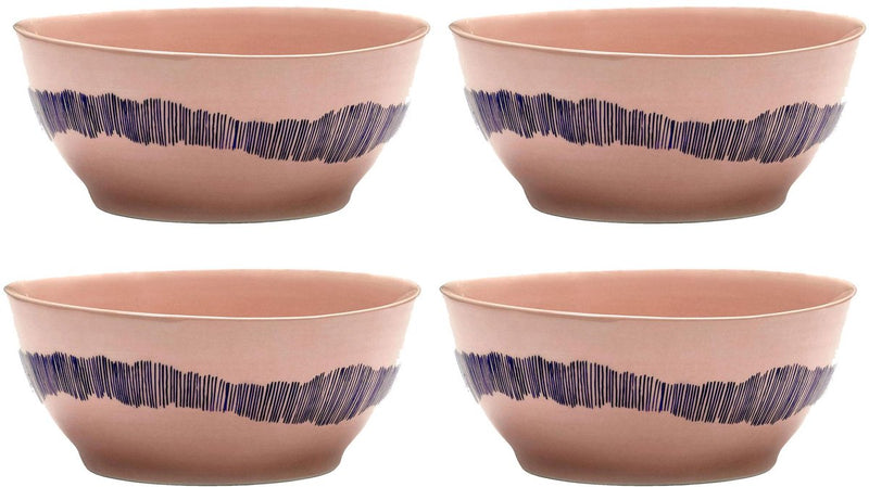 Serax - ottolenghi feast - kom s - roze blauw - 16 ø - 4 stuks