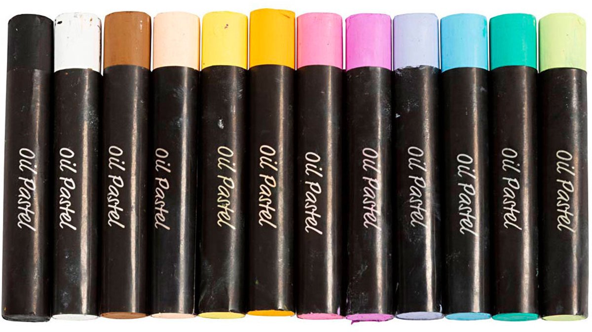 Creativ company cc oliepastels pastelkleuren 12 stuks