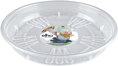 Elho uni-schotel rond 33 - schotel voor binnen buiten - ø 32.0 x h 4.2 cm - transparant