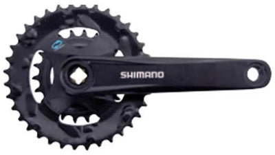 Shimano fc-m315-2 crankstel 36-22t - 170 mm - 2x7 8-speed - mtb trekking - zwart