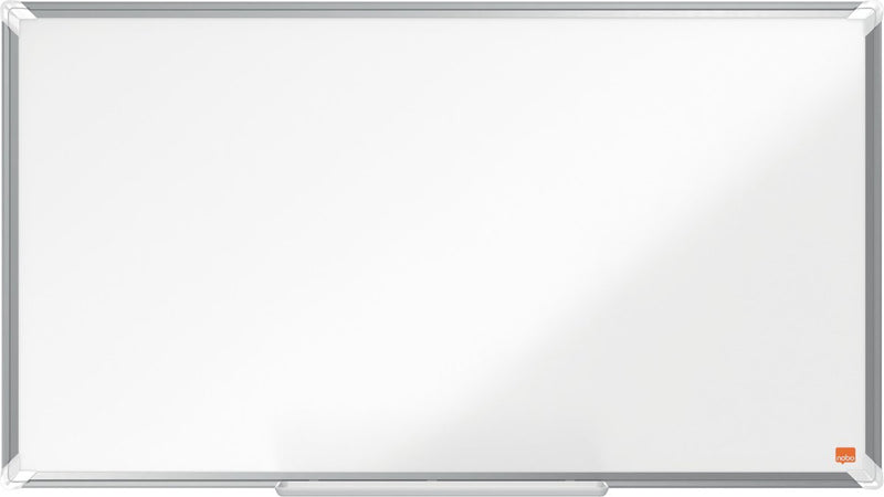 Nobo premium plus widescreen magnetisch whiteboard staal - met pennengoot - inclusief whiteboard marker - 890x500mm