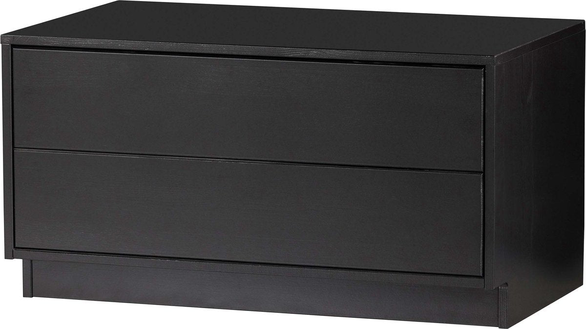 Woood finca tv meubel - grenen - zwart - 40x75x40