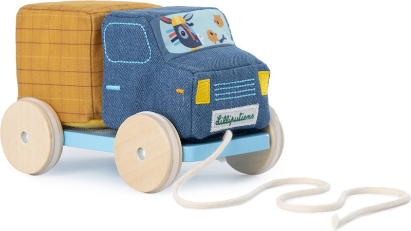 Lilliputiens - trekfiguur betonwagen - geluiden en acties zijn aan de orde van de dag: een wagen vol met activiteiten - geschikt vanaf 1 jaar