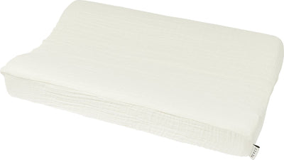 Meyco baby uni aankleedkussenhoes - pre-washed hydrofiel - offwhite - 50x70cm