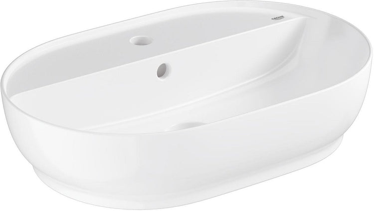 Grohe essence opzetwastafel – 50 cm – met kraangat overloop – glanzend keramiek – aquaceramic hyperclean – wit