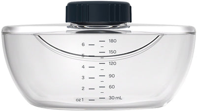 Béaba melkflesje 180 ml voor de hands-free borstkolf - lekvrij bewaarflesje voor moedermelk - luchtdichte dop voor veilig transport - maatverdeling in ml en oz - geschikt voor koelkast en vriezer - bpa-vrij - transparant