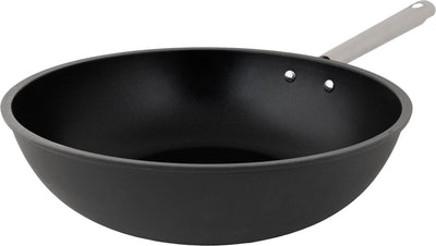 Cosy trendy ecodura wokpan - ø28cm - pfas-vrij - inductie wokpan - snelle opwarming - zonder deksel - zwart