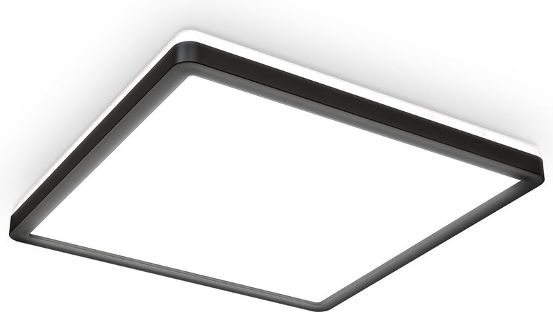 Briloner b.k.licht - led paneel met indirecte achtergrondverlichting i plafondlamp met backlight i ultra plat 28mm i neutraal wit licht kleur i 293x293mm