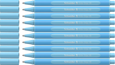 Schneider schrijfwaren schneider balpen - slider edge pastel - penpunt xb - schrijfkleur pastel baby blauw - 10 stuks - s-152230-10