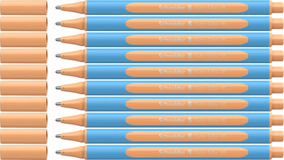 Schneider schrijfwaren schneider balpen - slider edge pastel - xb - pastel peach - 10 stuks - s-152226-10