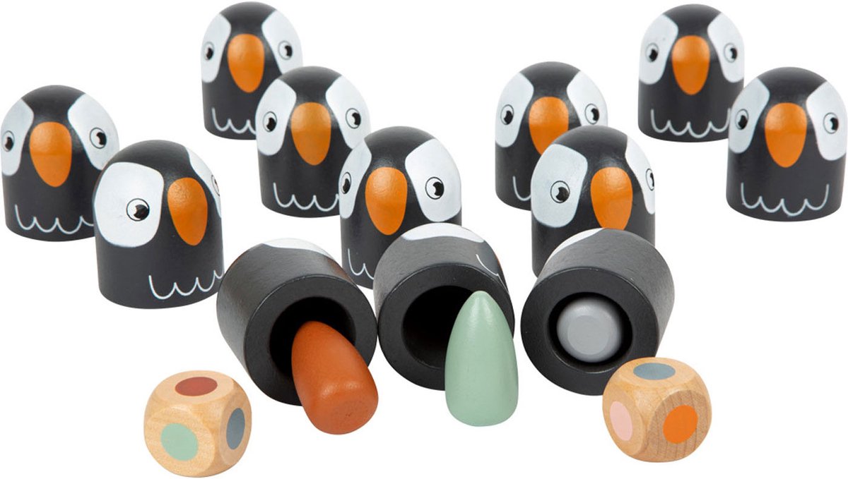 Small foot - houten memospel pinguin, 26dlg.