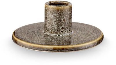 Vtwonen - kandelaar - groen - keramiek - 12x5cm