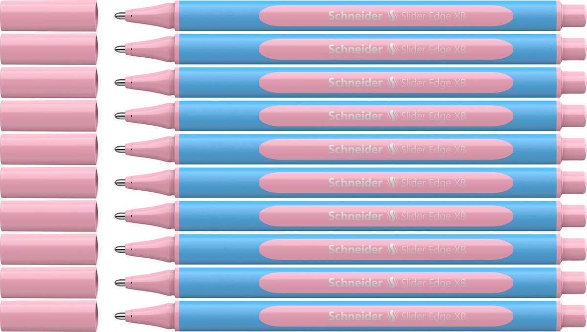 Schneider schrijfwaren schneider balpen - slider edge pastel - xb - pastel rose - 10 stuks - s-152229-10