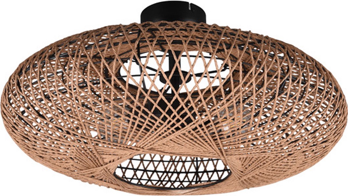 Trio hedda - plafondlamp - zwart mat - excl. 2x e27 4 w - plafondbevestiging