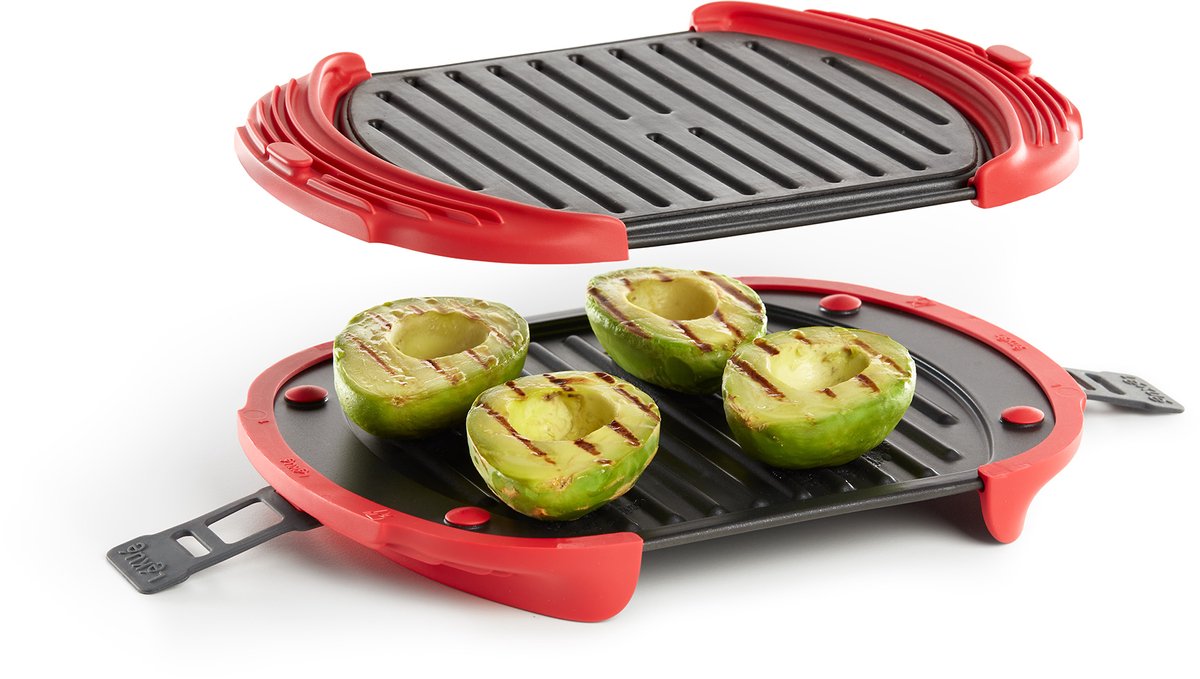 Lékué magnetron grill - xl - red
