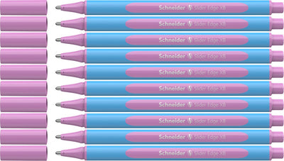 Schneider schrijfwaren schneider balpen - slider edge pastel - xb - pastel lila - 10 stuks - s-152228-10