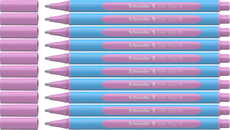 Schneider schrijfwaren schneider balpen - slider edge pastel - xb - pastel lila - 10 stuks - s-152228-10