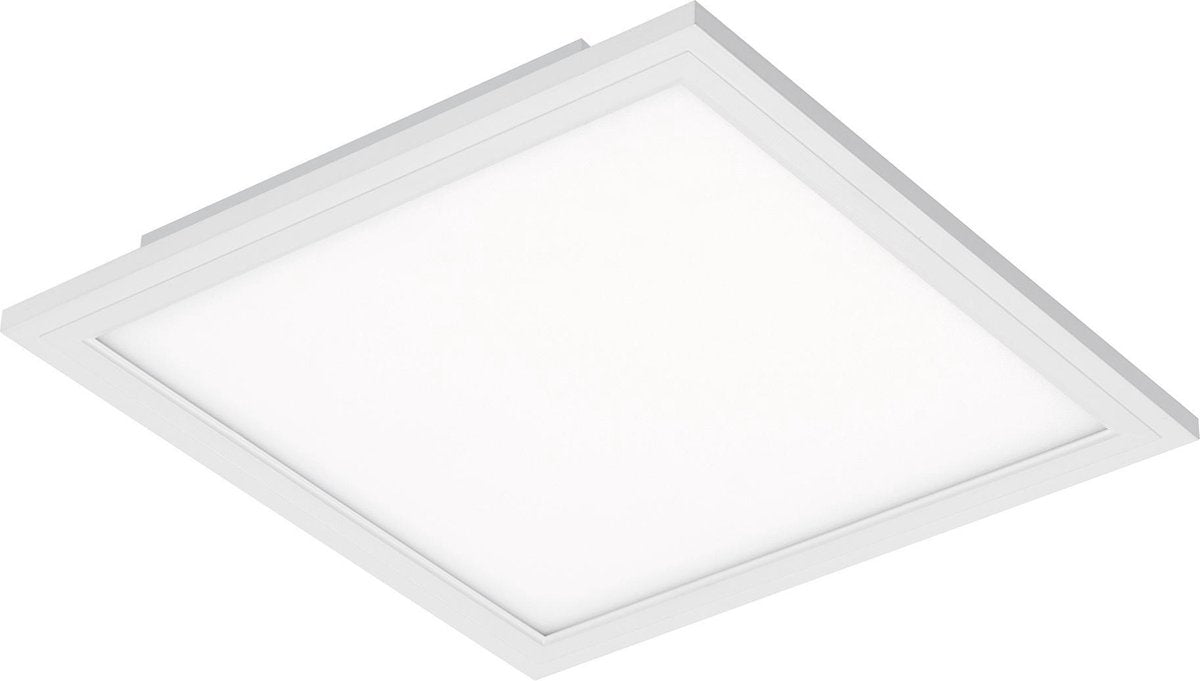 Briloner piatto - plafonnière - plafondlamp met bewegingssensor - ultraflat - led lamp 12w - 1.300 lumen - daglichtsensor - vierkant - wit - 29,5 cm