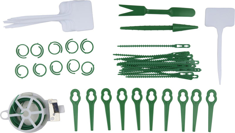 Kinzo plant accessories set - set plantenaccessoires 53 delig - inclusief plantenlabels, plantenbinders en tuindraad - accessoires voor plantenverzorging