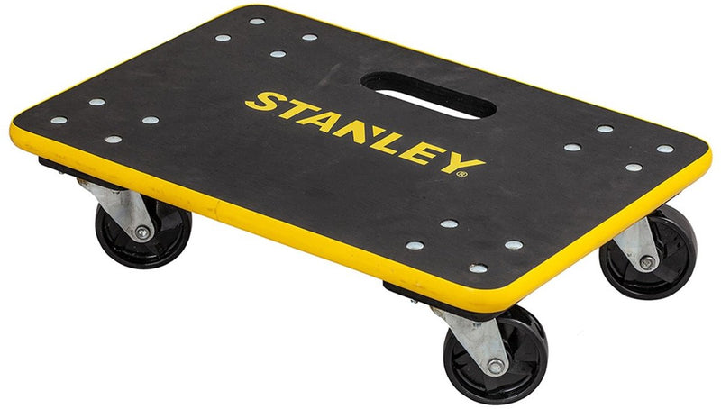 Stanley meubelroller ms572 - draagcapaciteit tot 200kg - transporthulp - 45 x 30 x 13,5 cm - kunststof - zwart geel