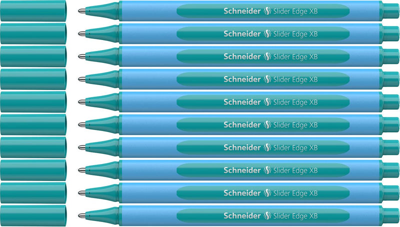 Schneider schrijfwaren schneider balpen - slider edge pastel - xb - pastel ocean - 10 stuks - s-152234-10