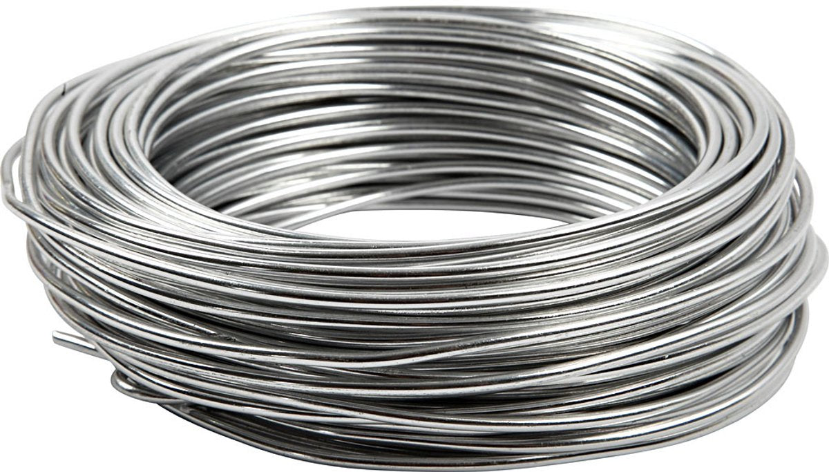 Creativ company aluminium draad 3 mm zilver 29 m