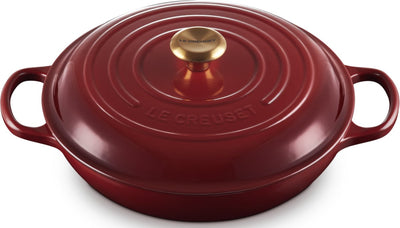 Le creuset braadpan - 30cm - campagnard garnet