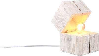 Trio treasure - tafellamp - wit - incl. 1x e14 10w - snoerschakelaar