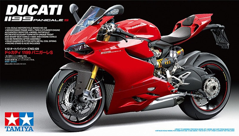 Tamiya modelbouwpakket militaire voertuigen - 14129 ducati 1199 panigale s - motorfiets plastic - 1:12 - modelbouw