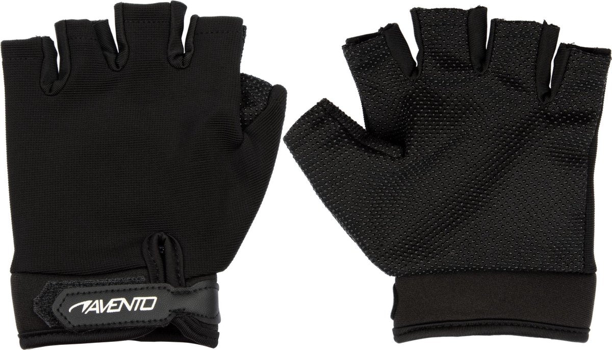 Avento fitness handschoenen mesh - zwart - l xl