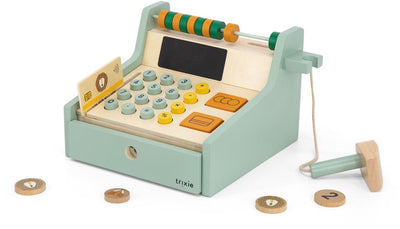 Trixie houten speelgoed - kassa - speelgoedwinkel met scanner - inclusief geld en pinpas - vanaf 3 jaar - voor jongens en meisjes