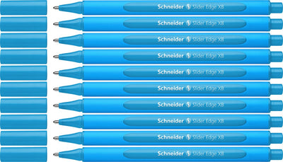 Schneider schrijfwaren schneider balpen - slider edge - xb - lichtblauw - 10 stuks - s-152210-10