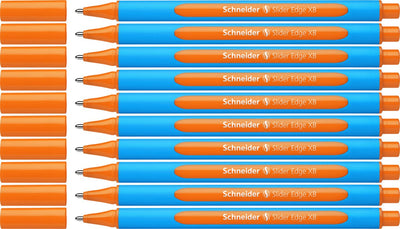 Schneider schrijfwaren schneider balpen - slider edge - xb - oranje - 10 stuks - s-152206-10