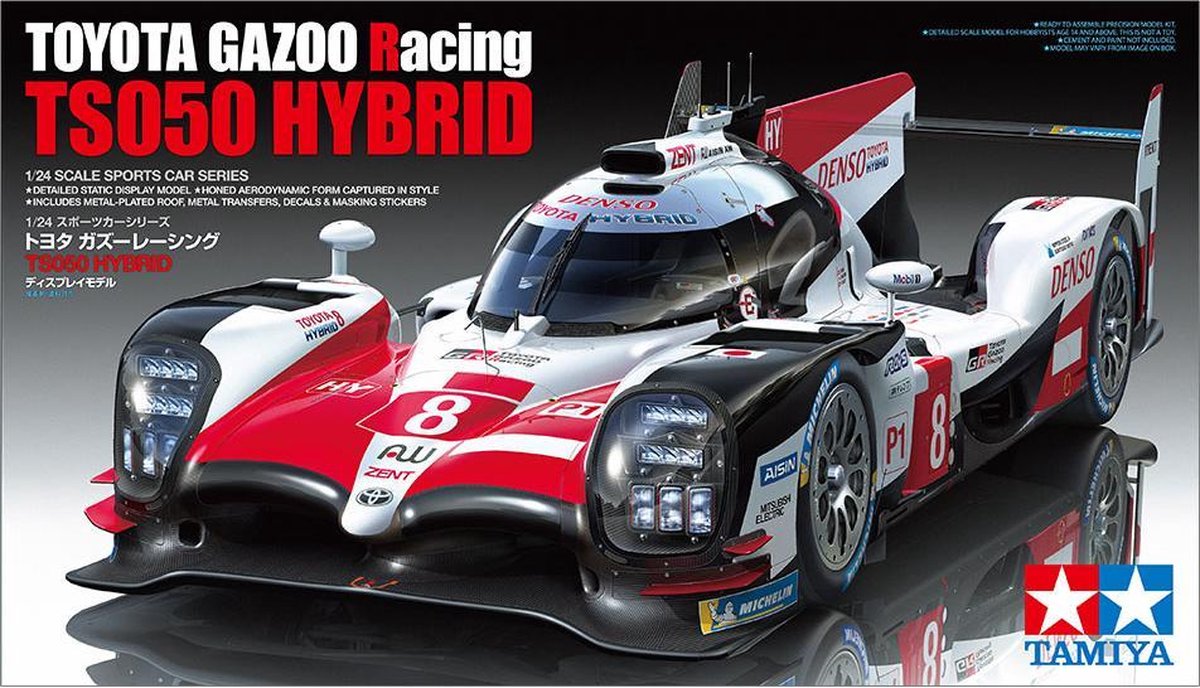 Tamiya modelbouwpakket auto - 24349 toyota gazoo racing ts050 hybrid car plastic - 1:24 - modelbouw