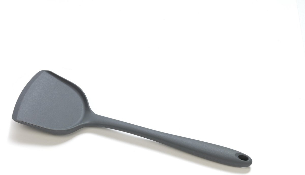 Basic culinair wokspatel - siliconen - 32cm - grijs