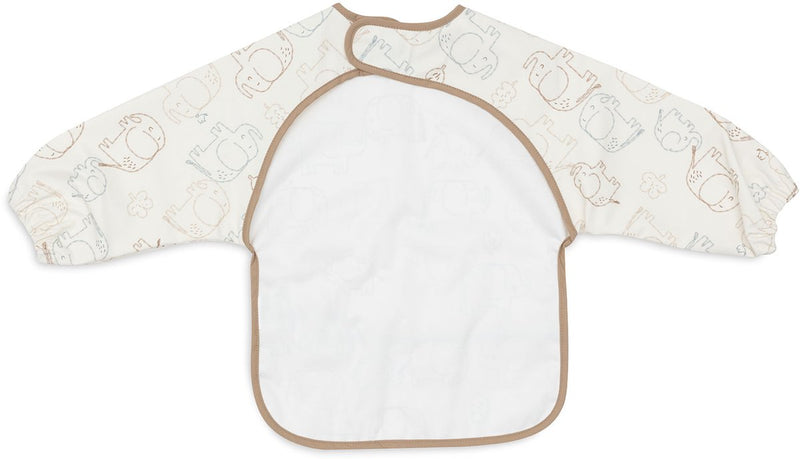 Jollein slabbetjes waterproof met mouw - 1 stuk - 75 cm - elephant tales