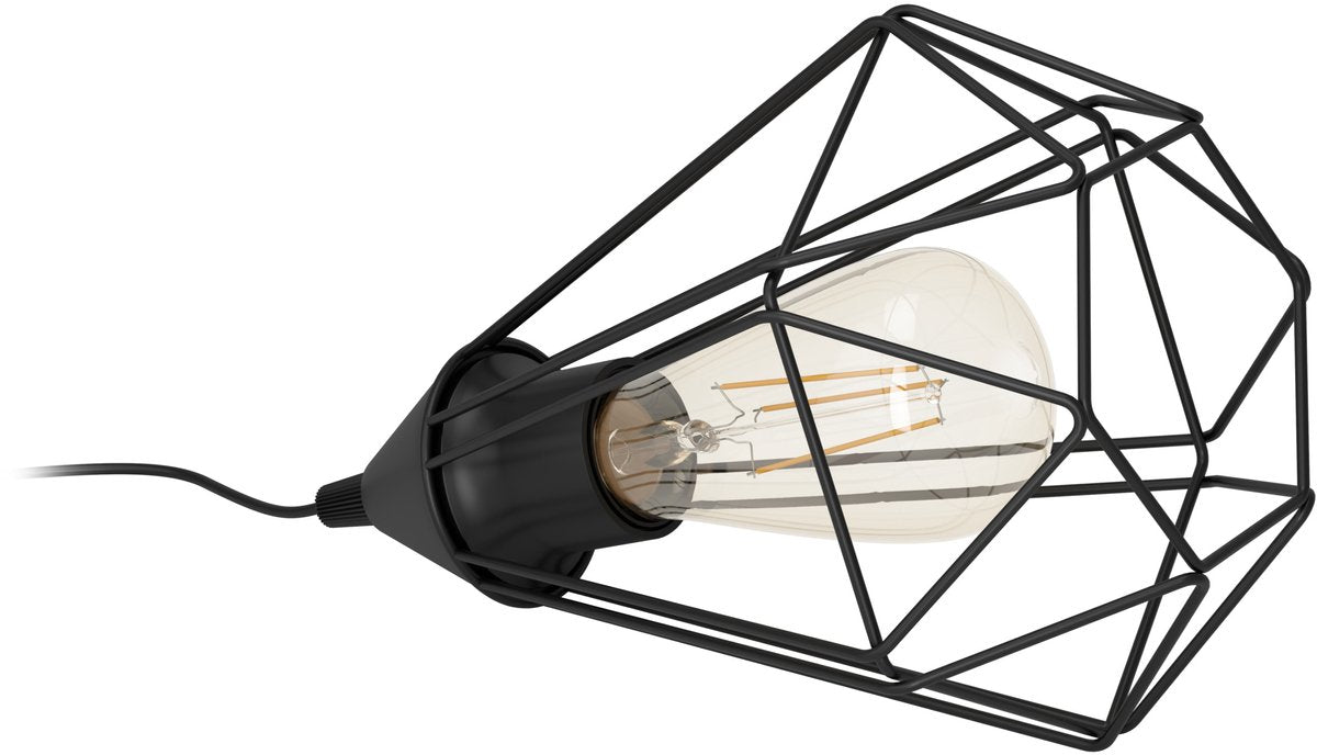 Eglo tarbes tafellamp - e27 - 26,5 cm - zwart