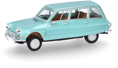Herpa 027328-004 h0 auto citroën ami 6 break, pastelturkoois