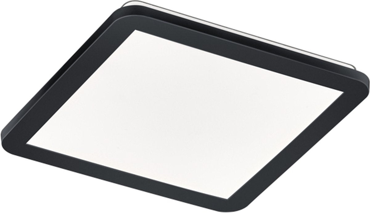 Rl live your light reality camillus - plafondlamp - zwart mat - incl. 1x smd 16 w - dimbaar met schakelaar - niet geschikt voor externe dimmer - wand- en plafondmontage - badkamerverlichting